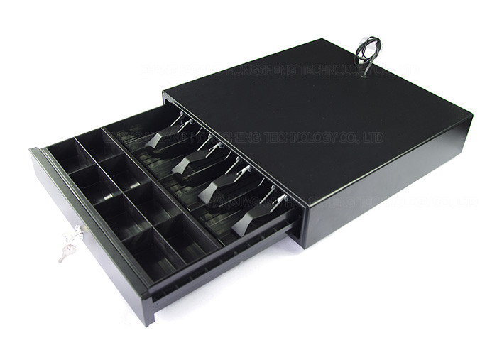 Money Storage Box POS Cash Drawer Premium Plastic Gripper Steel Construction 400F